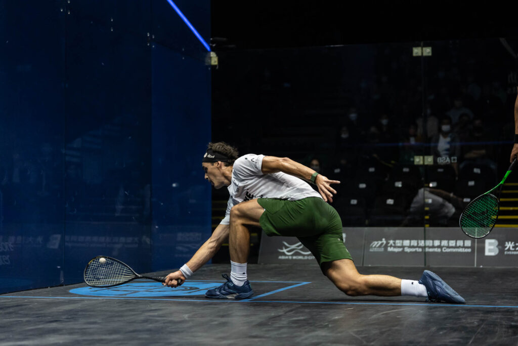 New Zealand squash professional Paul Coll