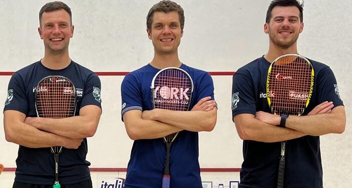 The Cross Court Analytics team Michael Abbotson, Jamie Abbott and James Brunton