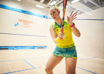 Australian squash pro Jessica Turnbull at the Commonwealth Games