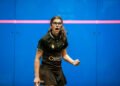 Egyptian squash professional Amina Orfi at the Squash on Fire Open