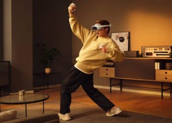 Image of someone playing virtual reality racket sport game Racket: Next