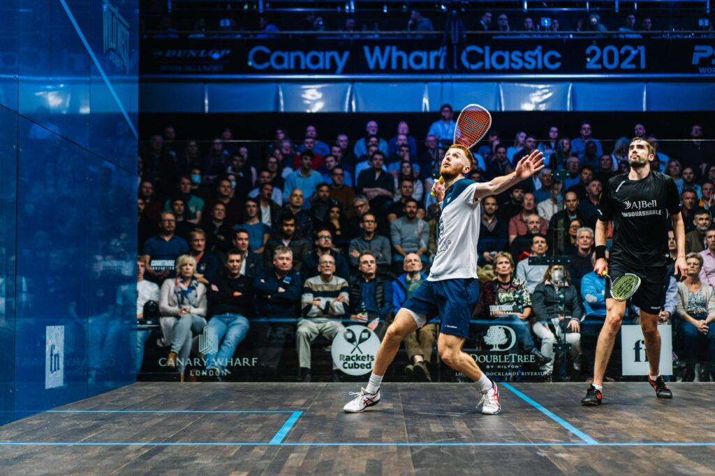 English professional squash player Tom Walsh
